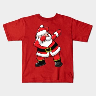 Dabbing Santa Claus Christmas Dancer Kids T-Shirt